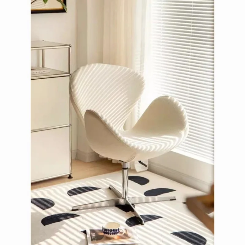 Modern Minimalist Girl Leisure Chair Swan Chair Study and Bedroom Office Chair Dressing Makeup Dining Chair