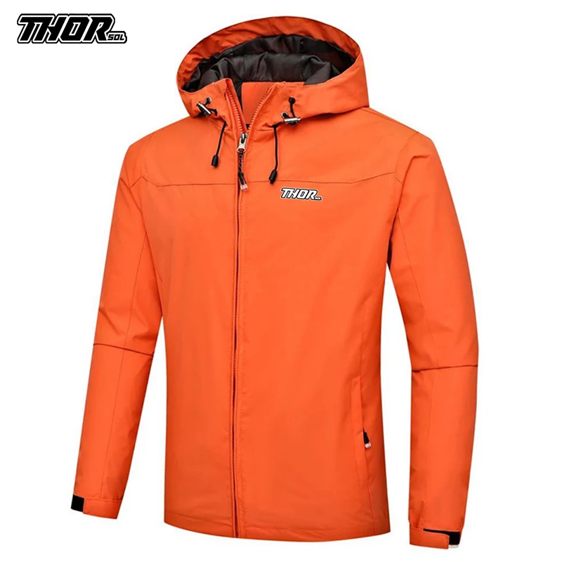 

THORSOL Men's Bicycle Waterproof Windbreaker Cycling MTB Jacket Motorcycle Coat Mountain Bike Sportswear Giacche Da Trekking