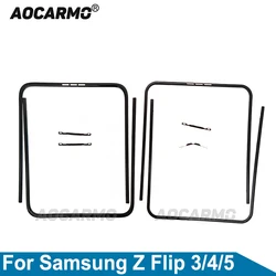 Aocarmo For Samsung Galaxy Z Flip 3 4 5 Flip5 Flip4 Front Screen Stand Middle Bezel Frame LCD Display Bracket Plastic Hoder