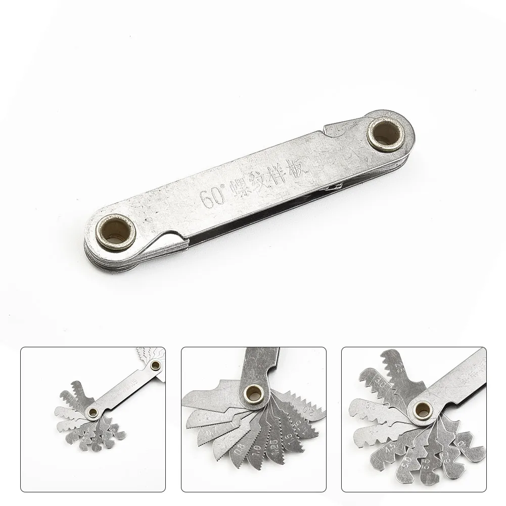 Brand New Thread Measuring Gauge Tool Thread Useful 1 Pc Cutting Measuring Metric 60° Pitch Quenching Processing