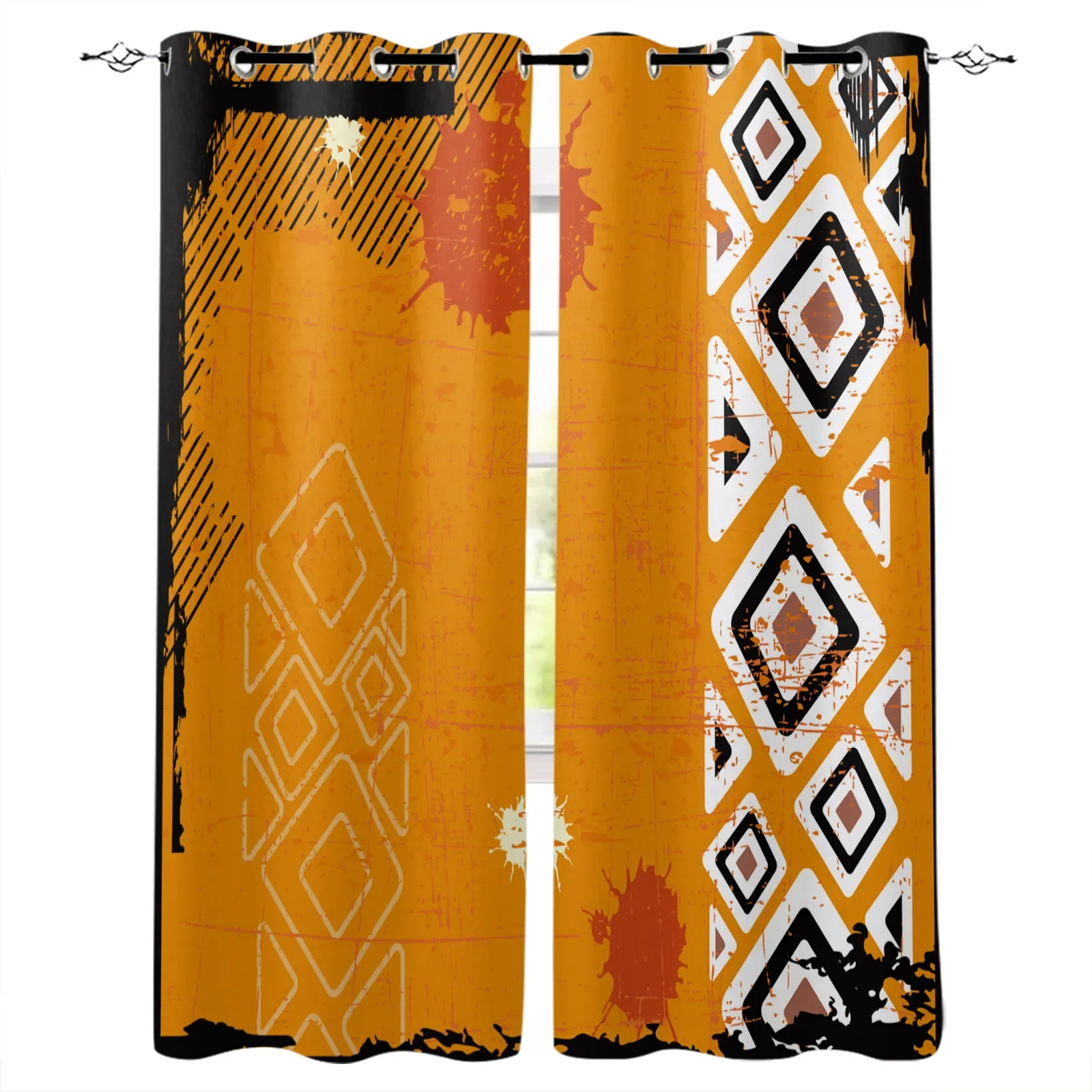 Africa Emblem Ethnic Blackout Curtains Window Curtains For Bedroom Living Room Decor Window Treatments