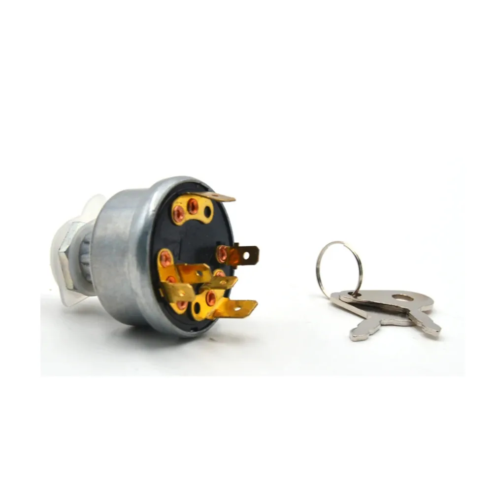 Replacement Ignition Switch Car Ignition Switch Metal Switch Metallic Color Car Motorcycle Key Direct Replacement