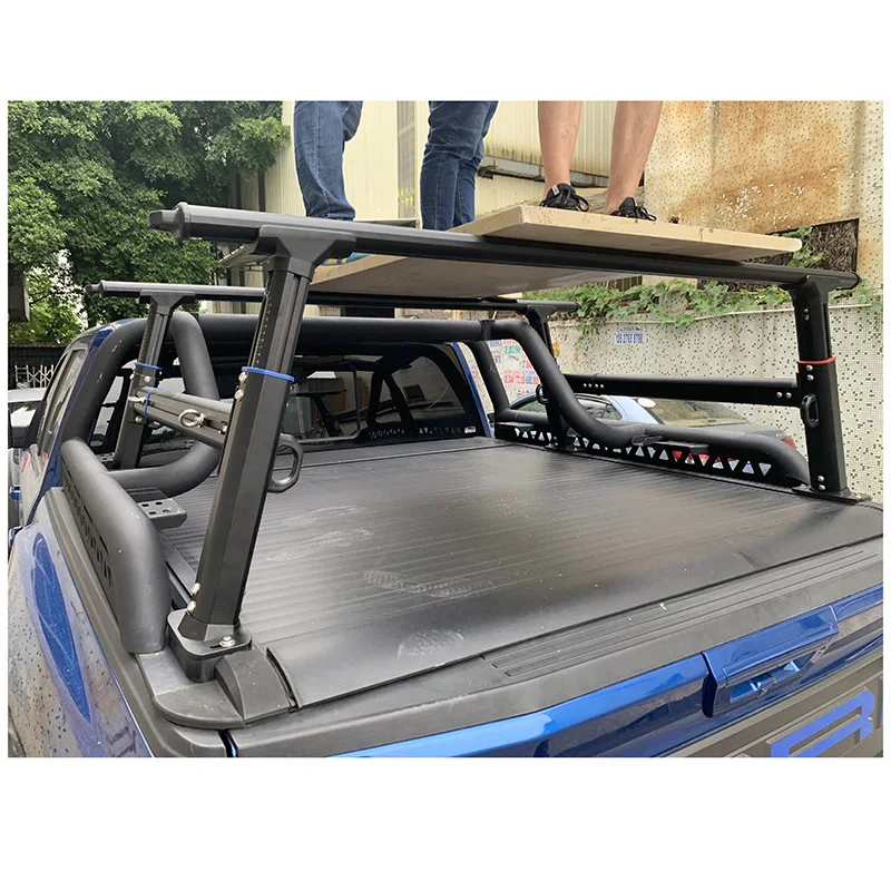 

Zolionwil Outlet Pickup Truck Bed Rear Roof Rack Ladder Pick up Car Racks for F-150