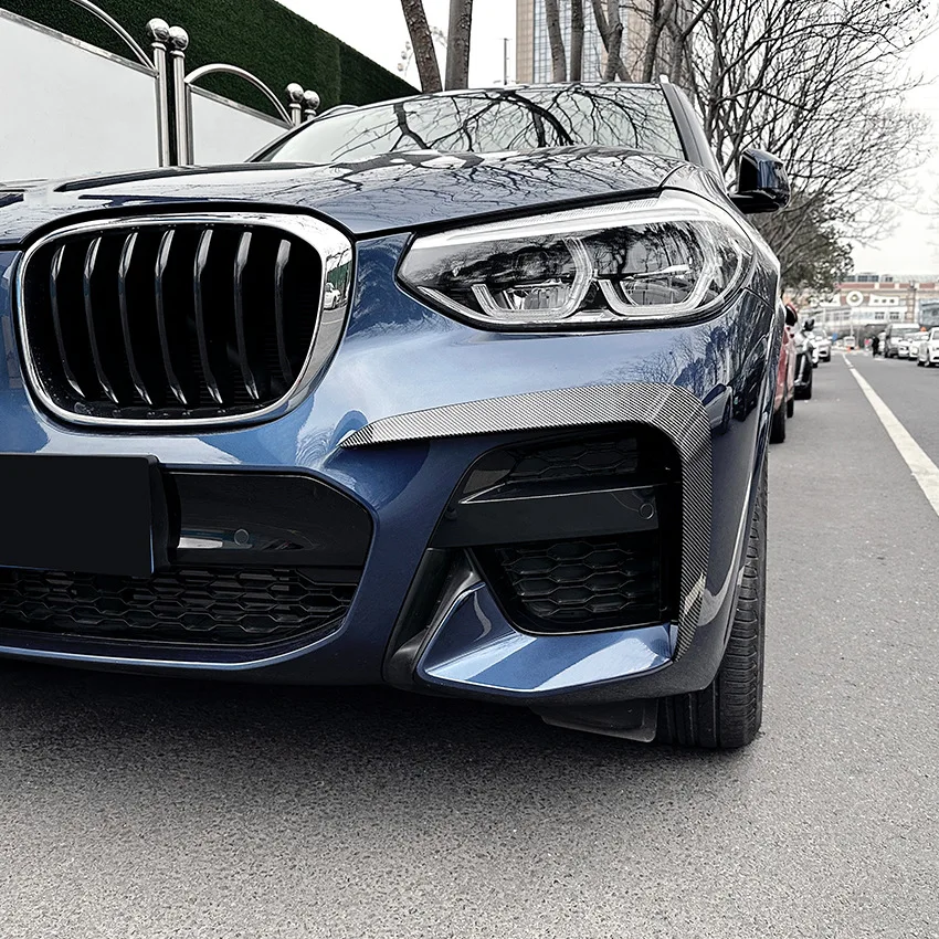 For BMW X3 X4 G01 G02 M Sport 2018 2019 2020 2021 Front Bumper Spoiler Fog Lamp Cover Air Knife Splitter Body Kit - view 4
