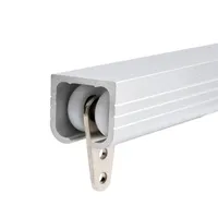 10PCS 40x19mm Metal Bearing Pulley Block with Two Plastic Wheel for Wardrobe Cupboard Window Cabinet Sliding Doors 2