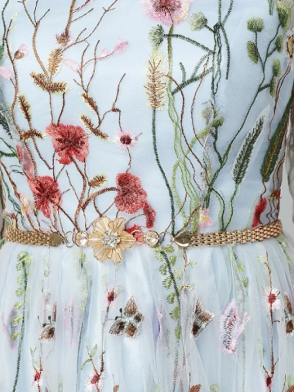 ชุดราตรีลูกไม้ยาวแบบเจ้าหญิง คอตั้งผ้ากำมะหยี่ ทรงบอลกาวน์ เอวกลาง สำหรับงานฉลองส่งท้ายปี