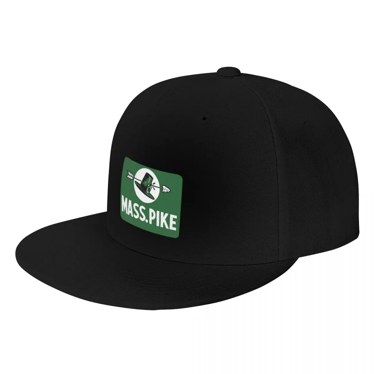 Mass Pike Road Sign with Pilgrim Hat Baseball Cap fishing hat Streetwear Girl'S Hats Men's