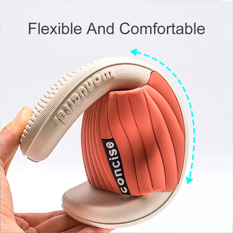 Youpin ผู้หญิงรองเท้าแตะใส่ในบ้านชั้นรองเท้าสุภาพสตรีรองเท้าแตะรองเท้าเสริมส้นลื่นคู่บ้าน Flip Flops