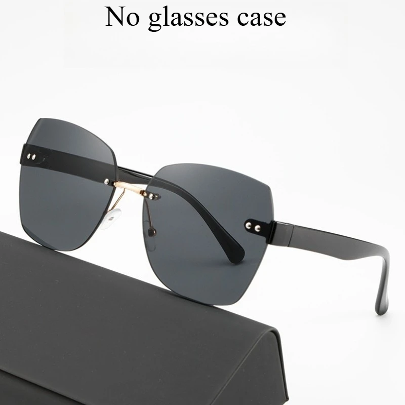 

5PCS Rimless Sunglasses Gradient Lenses UV Protection Frameless Shades Vintage Korean Style Sun Glasses for Women Men ﻿