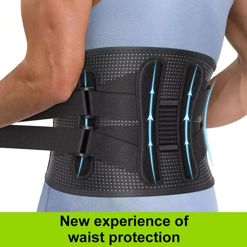 

Steel Plate Breathable Waist Lumbar Lower Back Support Belt Waist Support Brace with Adjustable Straps for Men and Women