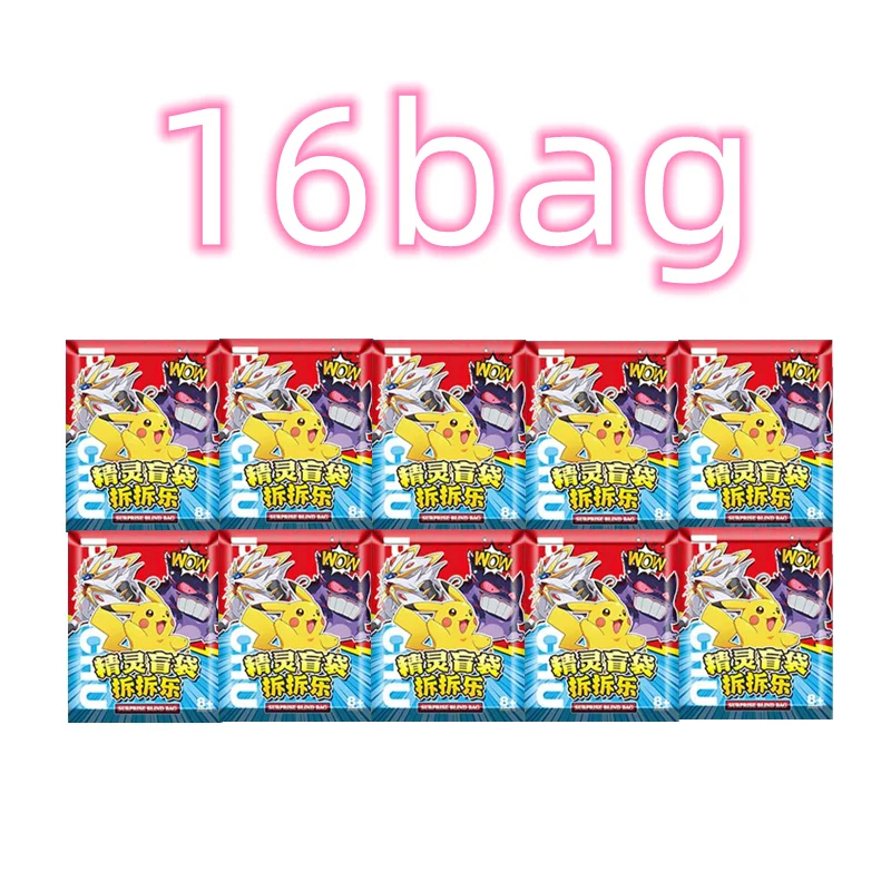 PKM Anime 32pcs Set pokemon Figuren Blind Bag Box Acryl Hanger Sleutelhanger Hangende Decoratie Kinderen Speelgoed Randapparatuur Gift