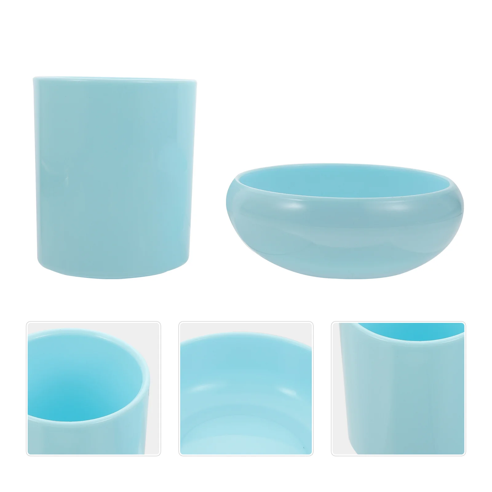 

2Pcs Pen Holder Brush Container Sumi-Brush Washer Elegant Design Perfect for Home Office Students Pen Holder Brush Container