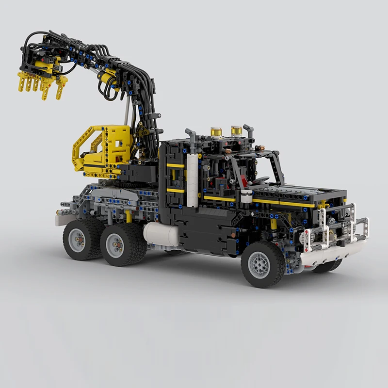 Modelo de carro de cidade moc, tijolos de construção, equipamento de perfuração de garra aerodinâmica, tecnologia modular, presentes de feriado para crianças, brinquedos de montagem