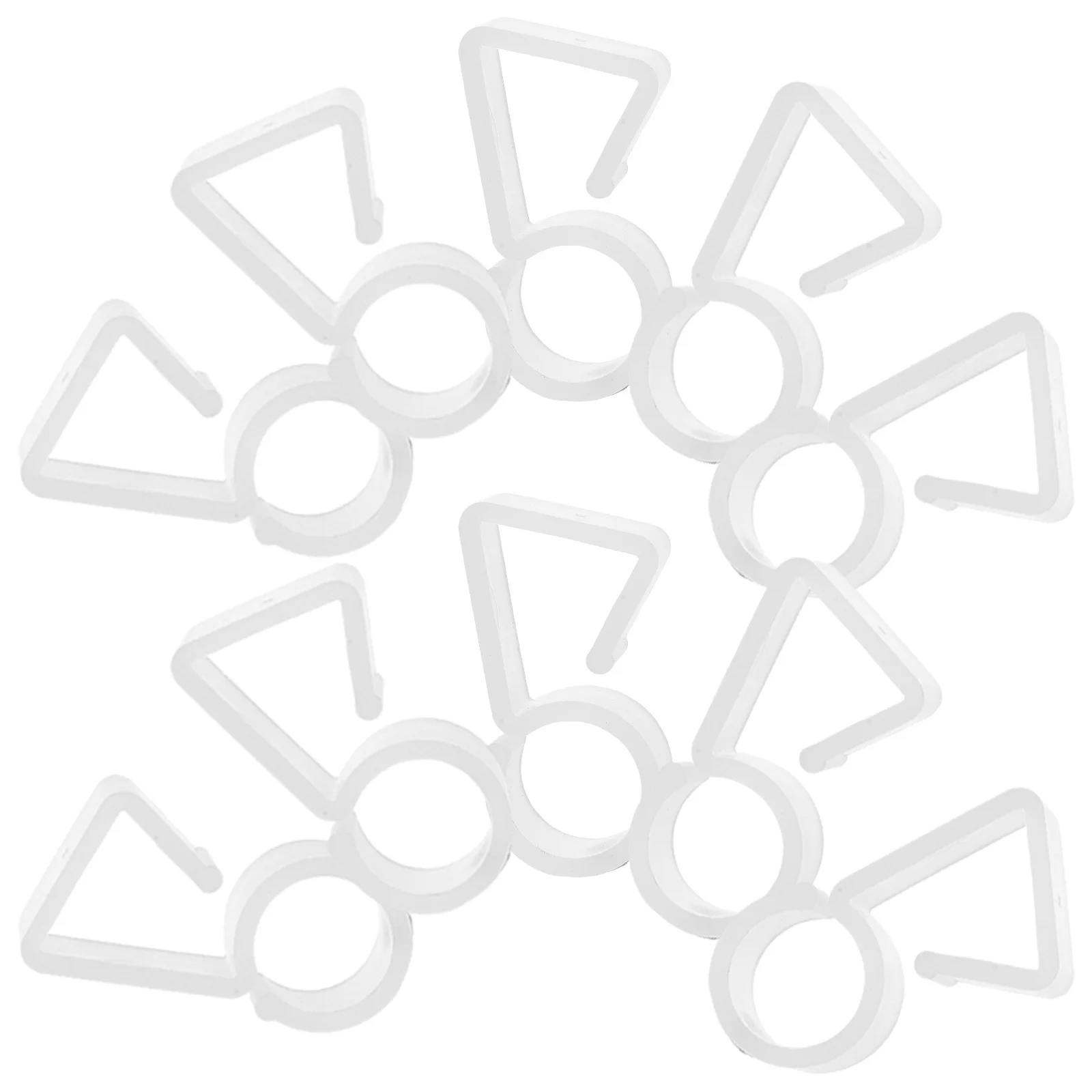 

100Pcs Christmas Light Hangers Plastic Hooks for Festive String Lights Easy Install Outdoor Indoor Decoration Accessories