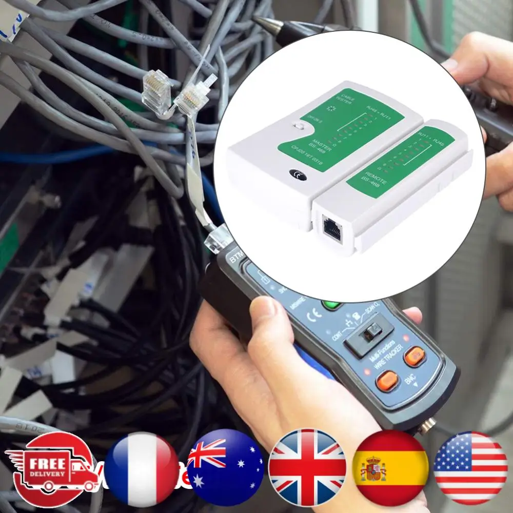 

Network Cable Tester RJ45 RJ11 LAN UTP Ethernet Line Networking Wire Detector