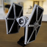 NEW 484PCS star battle Movie Impering Tied space Fighter model DIY creative ideas Child AssemblyToy BirthdayGift Block MOC-75300