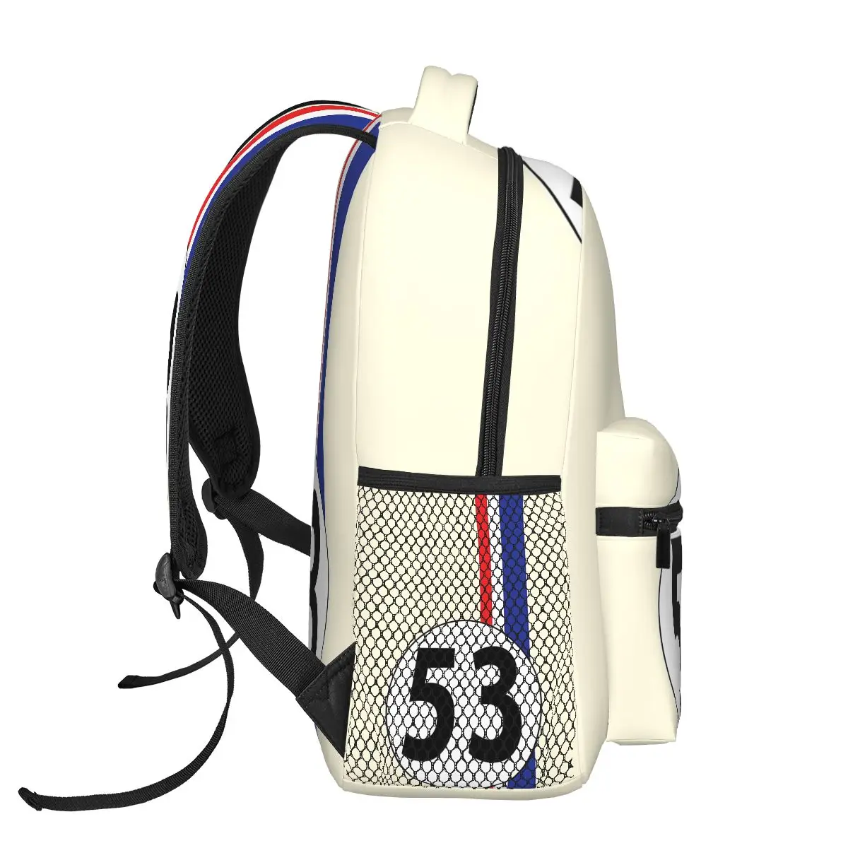 Herbie, Nummer 53 Rucksäcke Jungen Mädchen Bücher tasche Kinder Schult aschen Cartoon Laptop Rucksack Umhängetasche große Kapazität