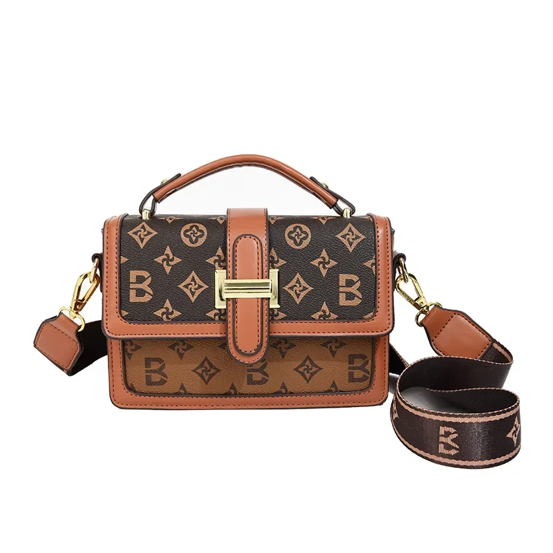 

2025 AI-Evolved NeoCyber Bag - Women's Cube Satchel, Monogram Pattern & Utility Tech Strap