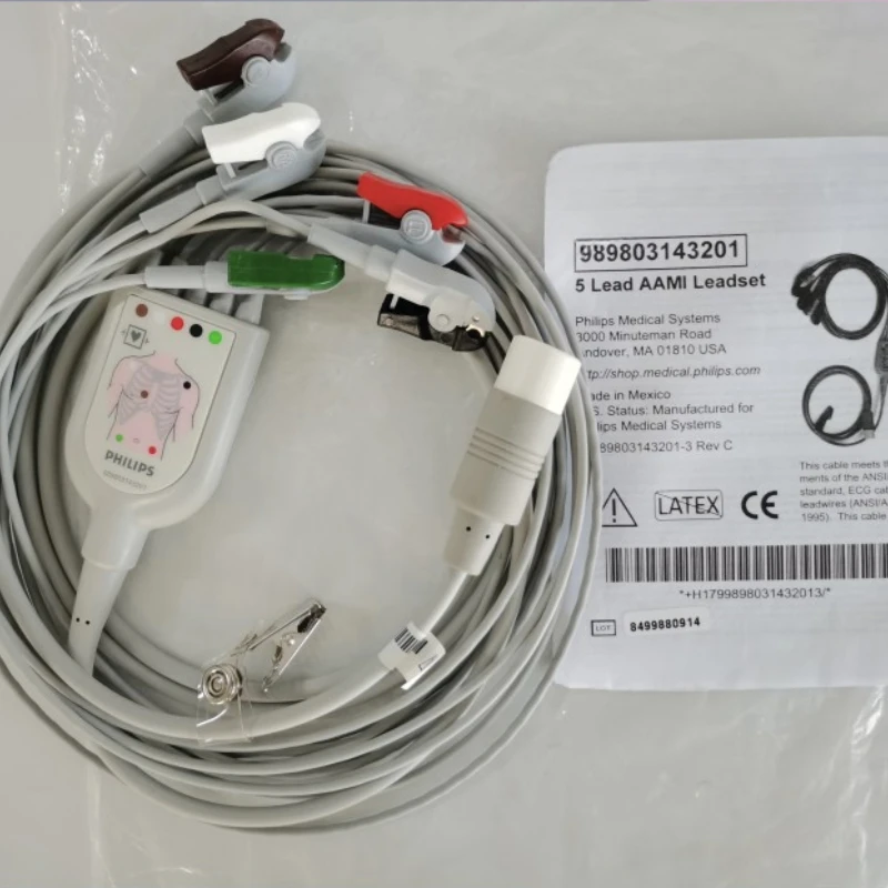 Monitor VM6MP50 mit integriertem EKG-Kabelclip mit drei/fünf Ableitungen