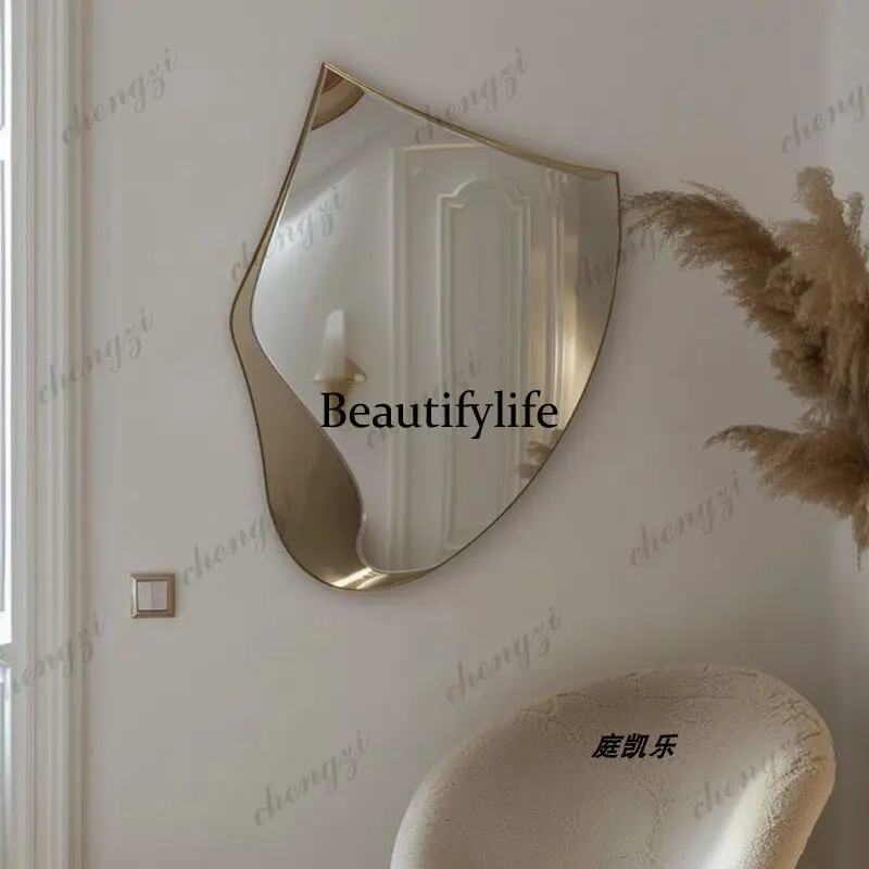 Nordic style home washstand bathroom mirror American light luxury high value dresser makeup mirror
