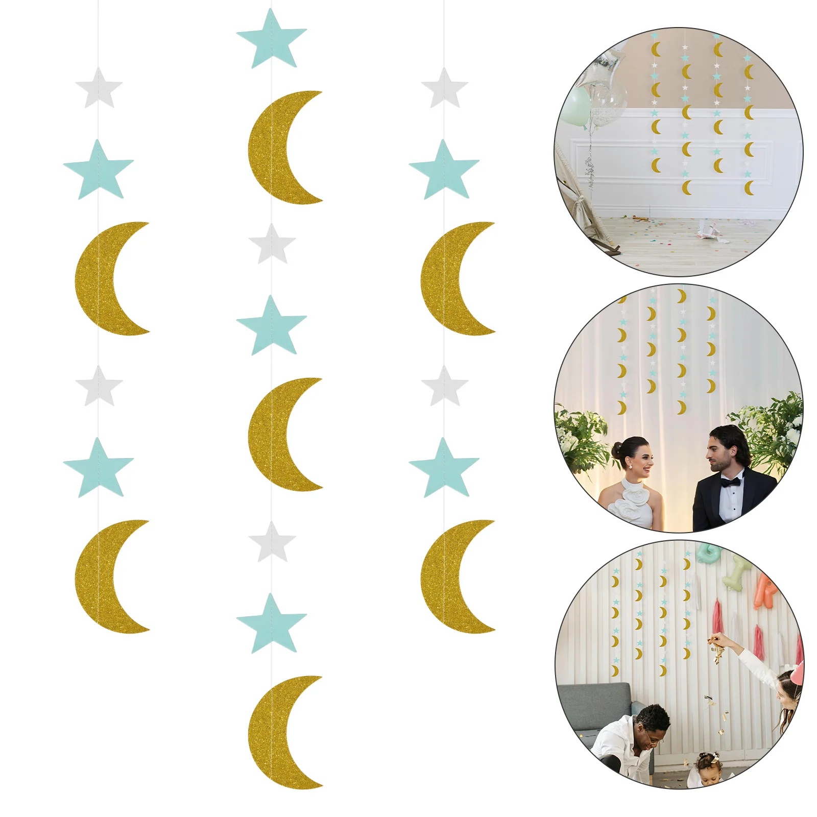 

Home Decor Hanging Stars Party Decorations Room Apartment Birthday Banner