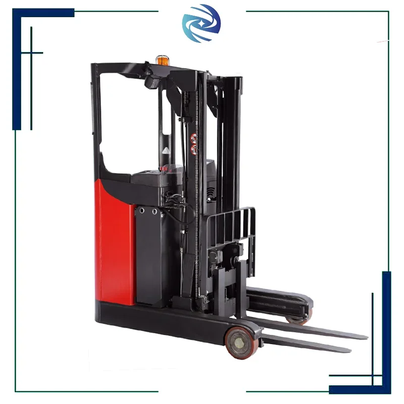Good Quality Electric Walk-Behind Side Loading Forklift Reach Stacker With 9m Lifting Height
