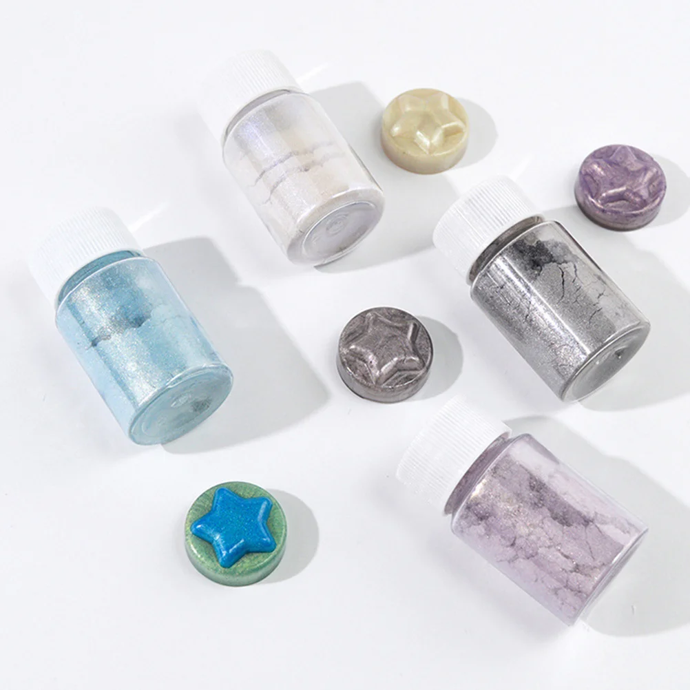 

9Pcs Mica Pigment Powder for Bath Bombs Soap Making DIY Crafts Shimmer Colorant Grade Natural Organic Shine Reflective