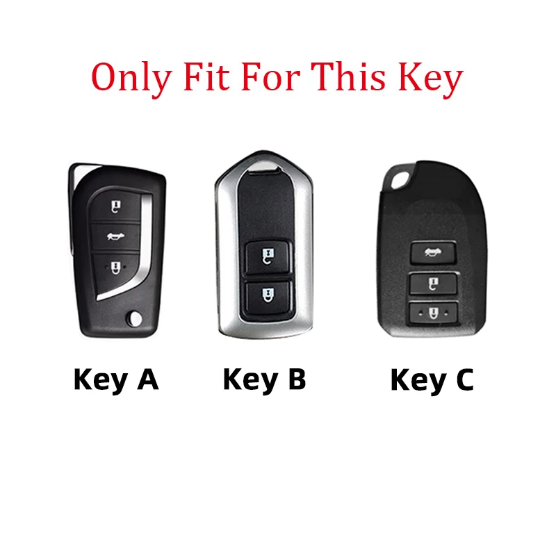 Car Key Cover for Toyota Vios Yaris 2013 2014 2015 2016 Yaris L Hiace HAIs 2020 Hiace 200 Key Case Protective Case