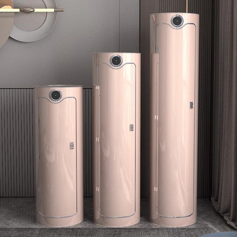 

Storage foyer cabinet cylindrical entrance light luxury Nordic multi-functional entrance rotating shoe cabinet disinfection