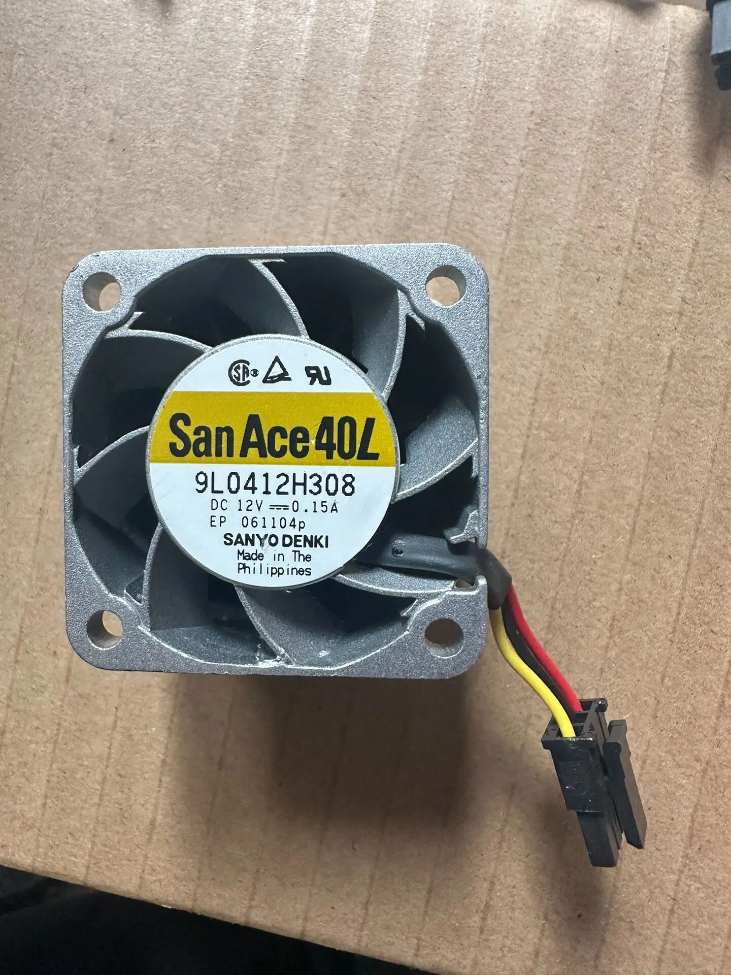 

Original 9L0412H308 12V 0.15A 4028 three wire aluminum frame high-temperature resistant cooling fan