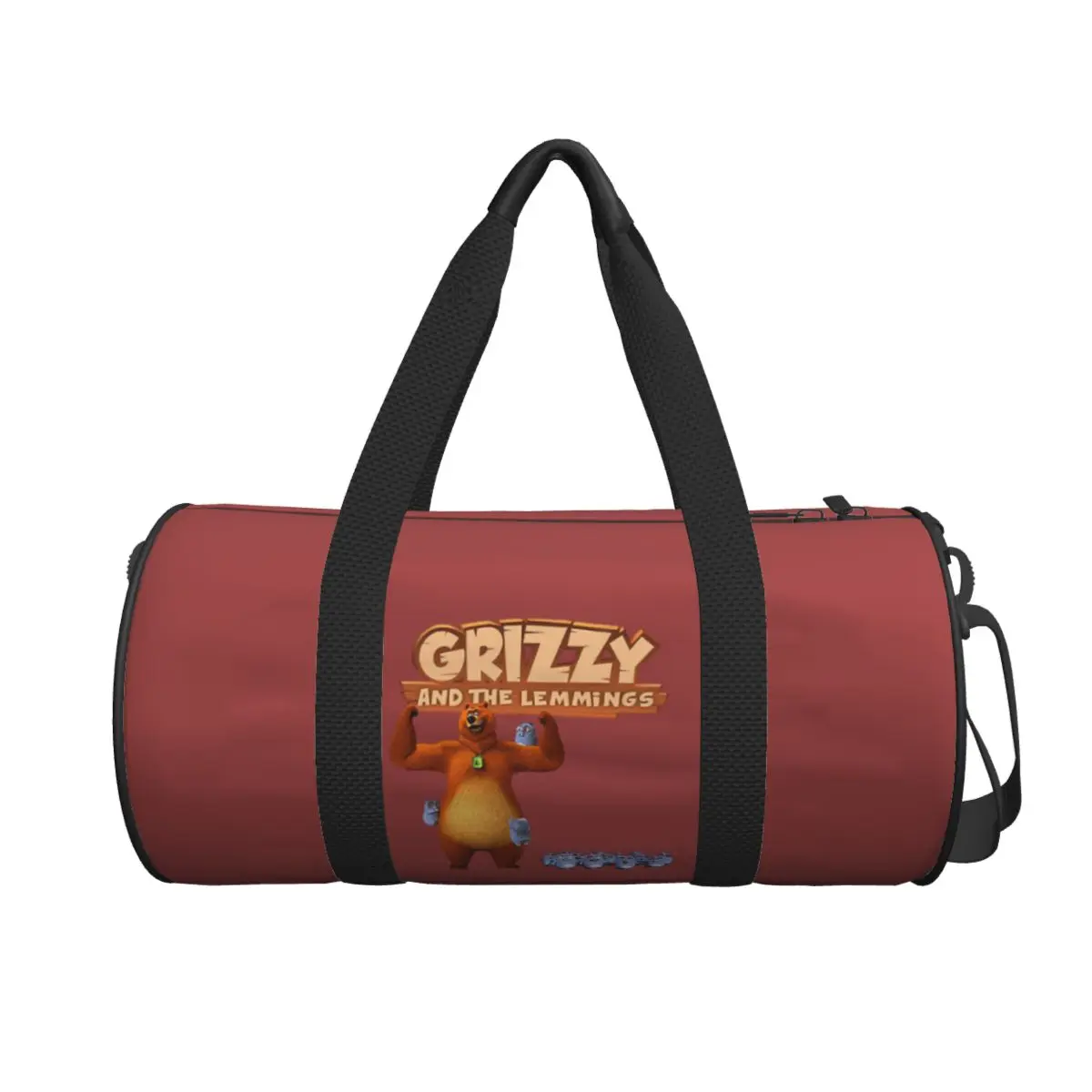 

Большая спортивная сумка Grizzy And Lemmings, многофункциональная дорожная сумка Duffle, сумки для фитнеса