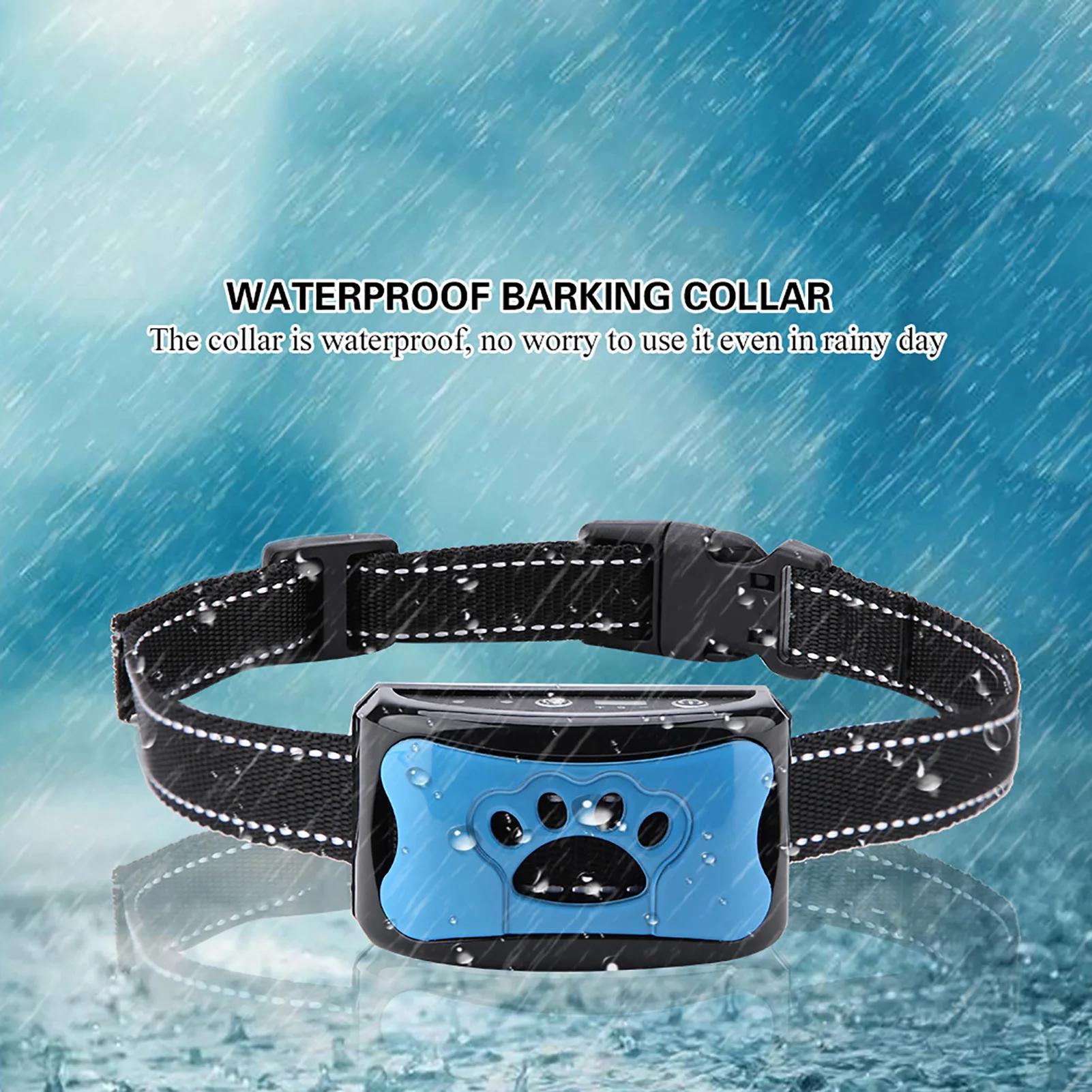 Dog Pet Anti Barking Device USB Electric Ultrasonic Dogs Training Collar Dog Stop Barking Vibration Anti Bark Collar Dropship