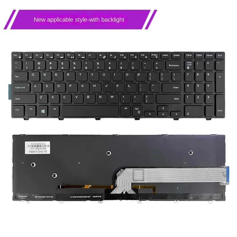 

replace suit for DELL 15-5749 5576 5577 7557 7559 5542 5551 5558 3546 Laptop keyboard