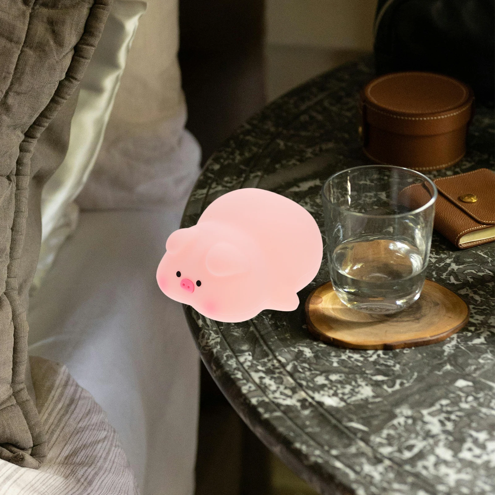 

Лампа Piggy Pat, ночник, маленькие светильники, настольные лампы для комнаты, настольные светодиодные перезаряжаемые лампы с управлением краном, подарки для спальни, гостиной