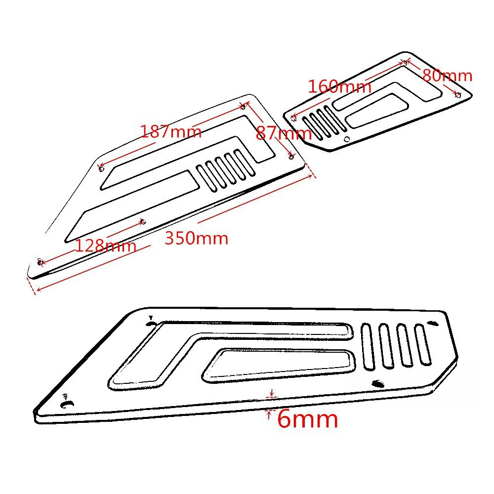 For YAMAHA TMAX530 TMAX 530 T-MAX 530 2012 2013 2014 2015 2016 Motorcycle Accessories Footboard Steps Foot Pegs Plate Pads