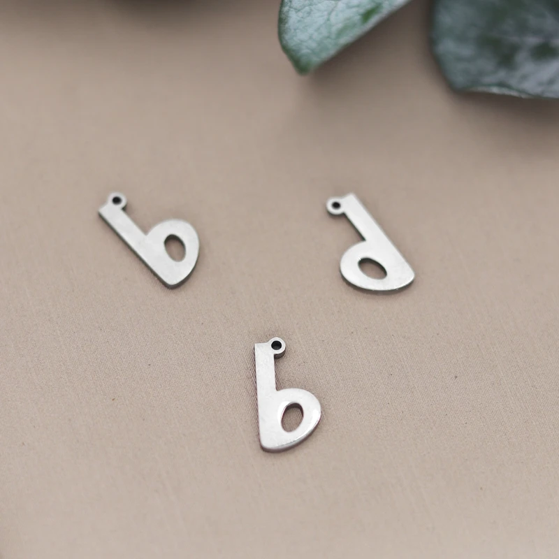 3pcs Tiny Flat Mark and Note Charms Music Symbol Stainless Steel Pendant Craft Earrings Bracelets Jewelry Making Musician Gifts