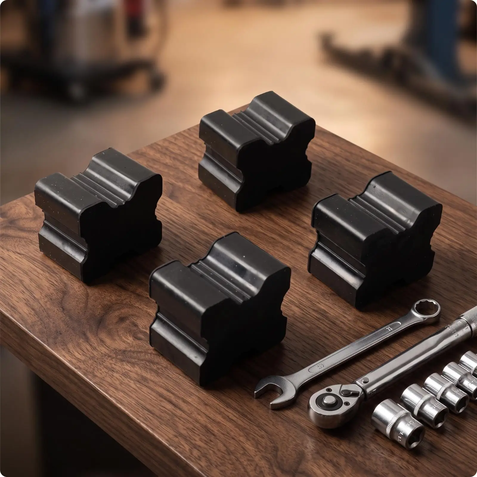 Car Shock Pad Rubber Spring Isolator Cushion for Chassis Noise Reduction 47x39.5mm Coil Spring Spacer for Small Truck