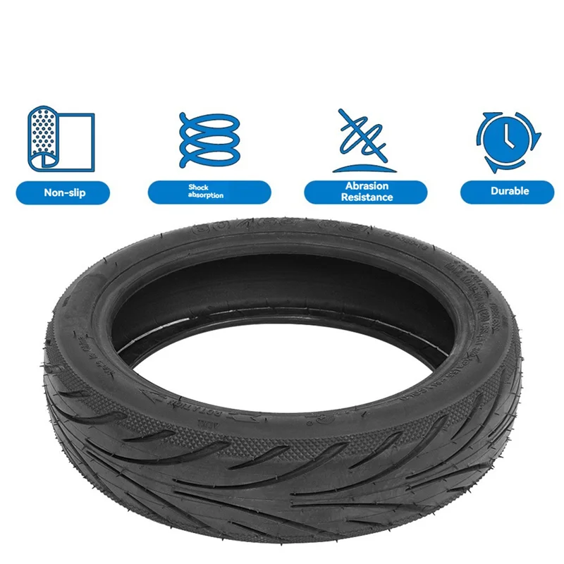 

TURE 9,68-дюймовая бескамерная задняя желеобразная шина для электрического скутера Ninebot MAX G2 G65, 60/65-6,9, аксессуары для вакуумной внешней шины, черный