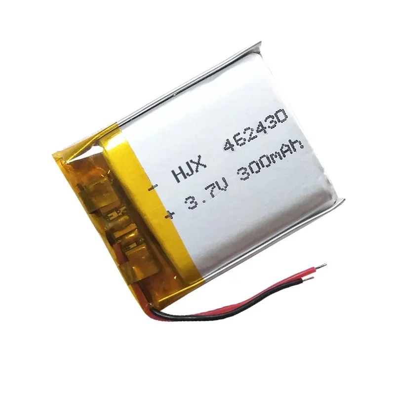 1PC 3.7V 300mAh 462430 Lipo Polymer Lithium Rechargeable Li-ion Battery Cells For Voice Recorder Pen MP3 MP4