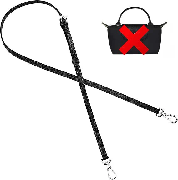 Leder Ersatz Umhängetasche Riemen für Longchamp Mini Tasche Schultergurt ohne Stanzen Modifikation Tasche Zubehör