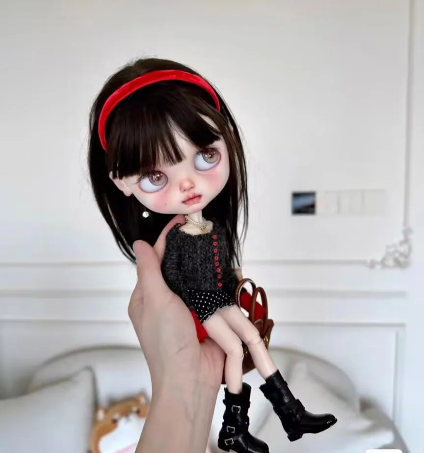 

3 шт. модный стиль 2025 Blythe/landoudou пальто + юбка + носки (подходит для Lulu,ymy24, Ob22,24,26,zone, Дженни)