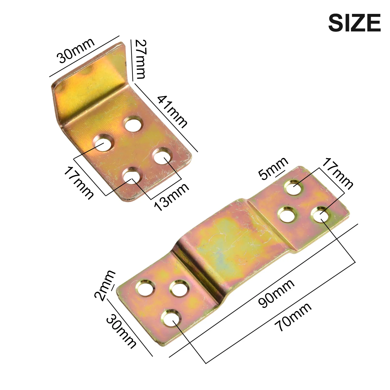 Fastener Flat Plate Bed Rail Bed Main Bracket Flat Plate L Shape Plate Mounting Hole Diameter Zinc Package Contents