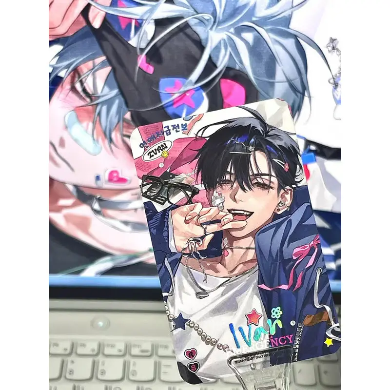 Alien Stage аниме IVAN TILL маленькая открытка фотокарточки для девочек друзья подарок DIY открытка закладка аниме аксессуары 2 шт./компл.