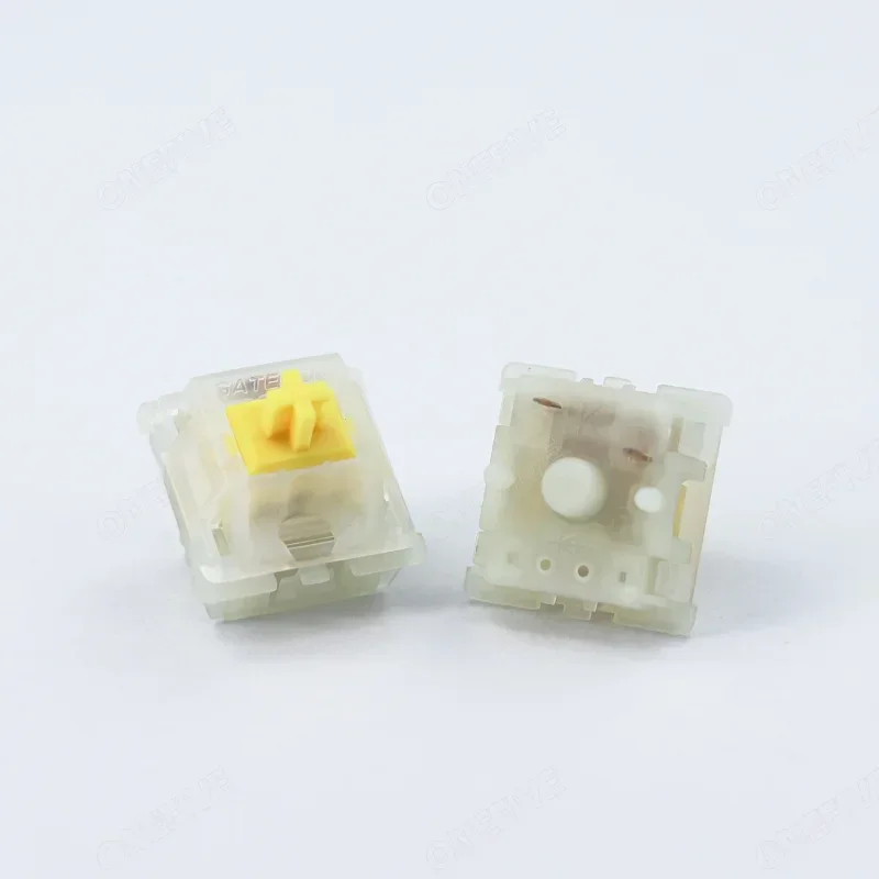 Gateron Milky Pro Switch Kuning Susu Pro Merah Linear Pra Lubed Switch SMD RGB Mx Stem Switch untuk Keyboard Mekanis 5pin POM