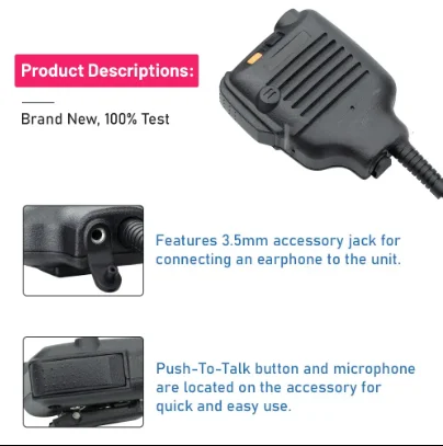 عالية الجودة KMC-25 XLR يده ميكروفون TK380 TK385 TK480 TK3185 TK3260 TK5210 TK5310 مكبرات الصوت لأجهزة الراديو NX200 NX300 NX-411
