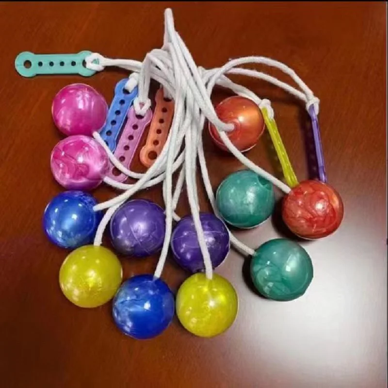 Mini Latolato Click Pro Clacker Ball Fidget Stress relief Globe with Rope String Led Light Swinging Novelty Kid Adult Toy Gift