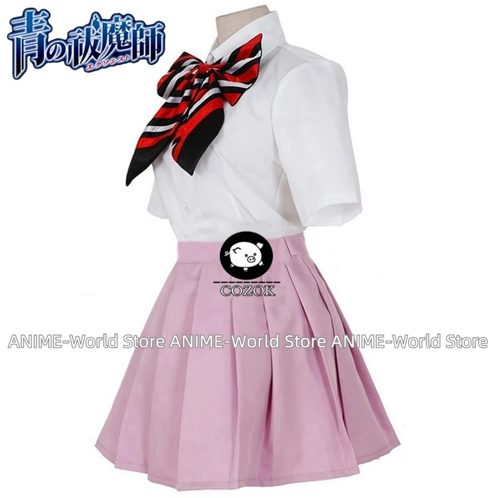 Anime Blue Exorcist Ao No Exorcist Kamiki Izumo Moriyama Shiemi JK School Uniform Cosplay Costume