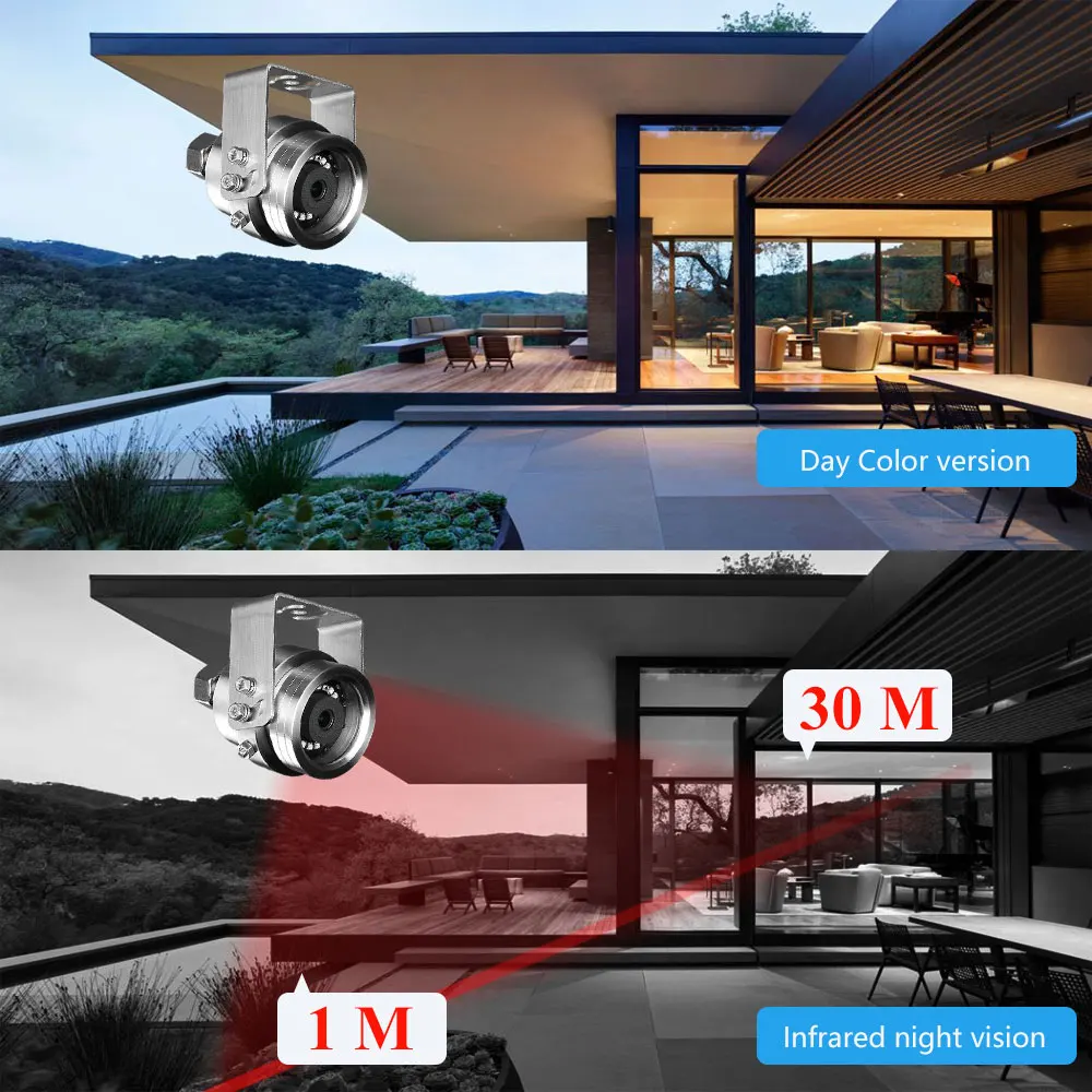 Full Metal Security IP Camera 5MP POE 48V 304 Stainless steel Explosion-proof Humanoid Detection IR Night Vison With SD Card