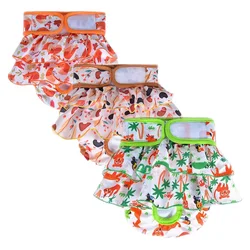 Pets Physiological Pants Female Dog Diaper Menstrual Pants Reusable Washable Cotton Briefs Skirt Shorts Underwear Pets Supplies