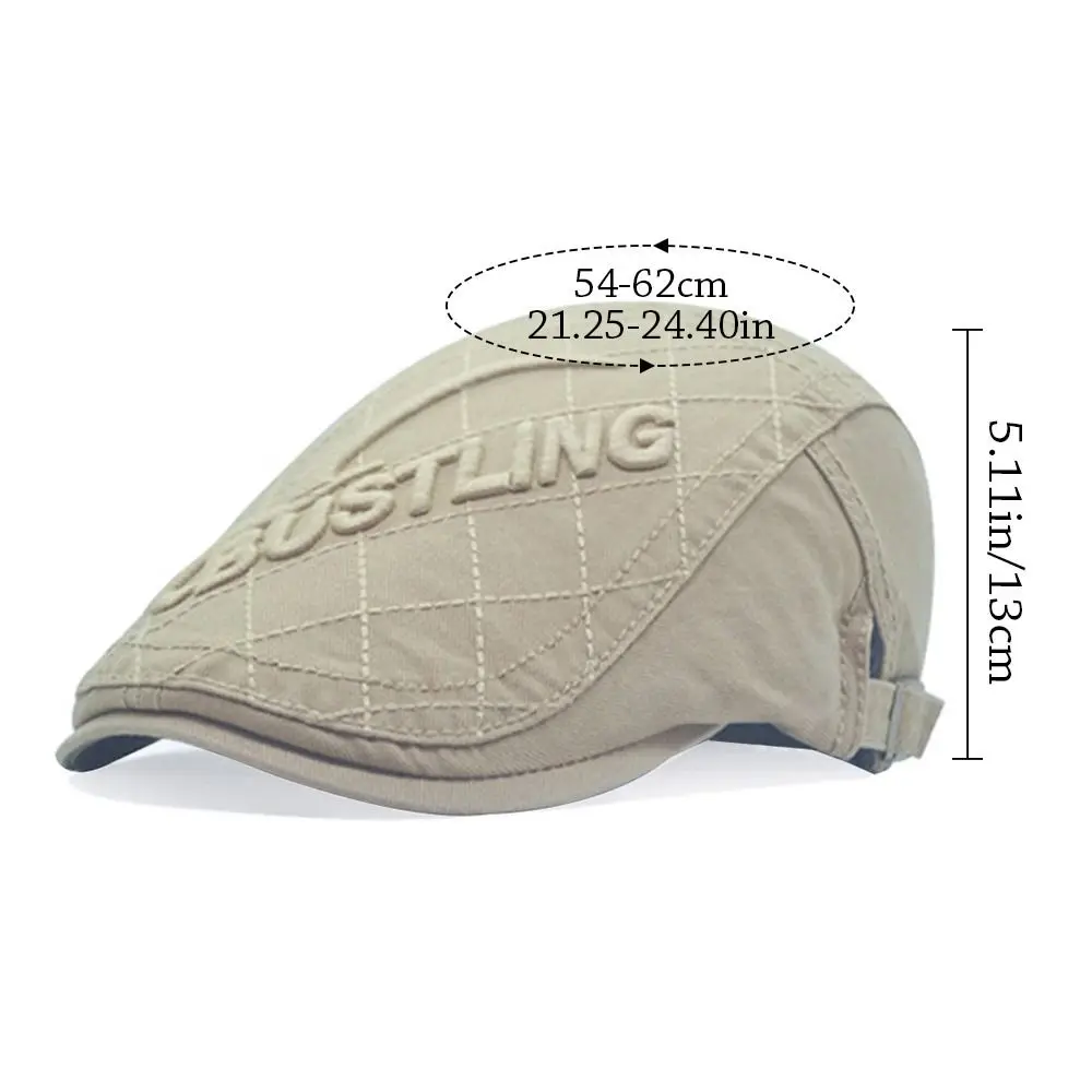 قبعة بيريه عصرية قابلة للتنفس قابلة للتعديل للحماية من الأشعة فوق البنفسجية بلغت ذروتها قبعة كاجوال من القطن كابي قبعة مسطحة للرجال